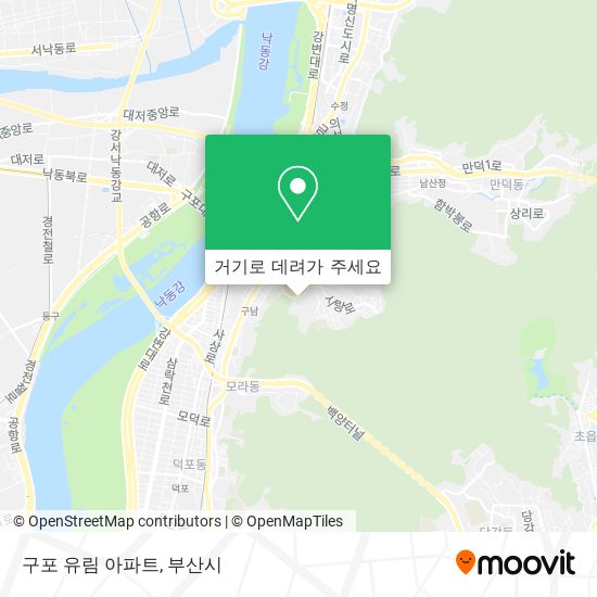 구포 유림 아파트 지도