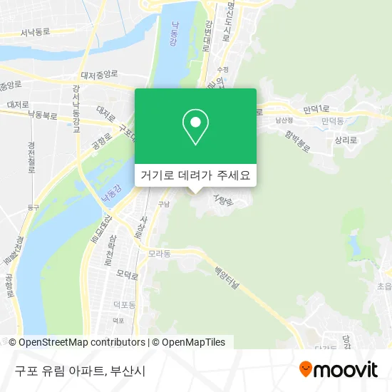 구포 유림 아파트 지도