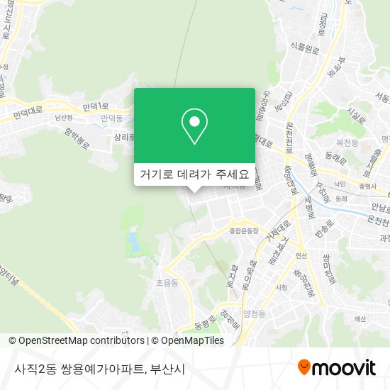 사직2동 쌍용예가아파트 지도