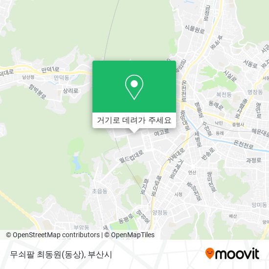 무쇠팔 최동원(동상) 지도