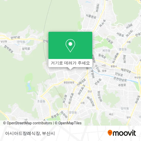 아시아드장례식장 지도