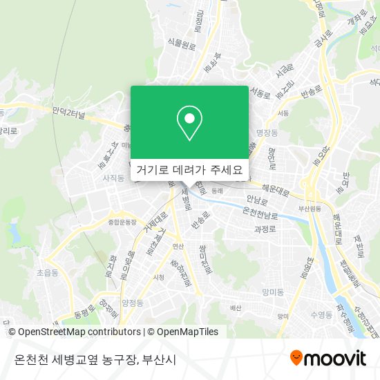 온천천 세병교옆 농구장 지도