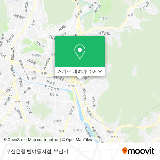 부산은행 반여동지점 지도