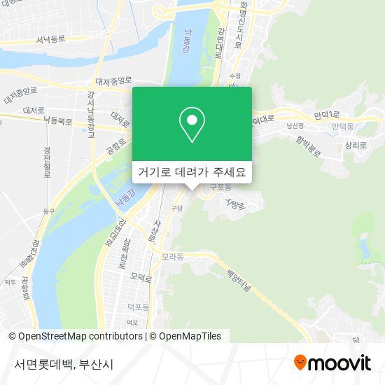 서면롯데백 지도
