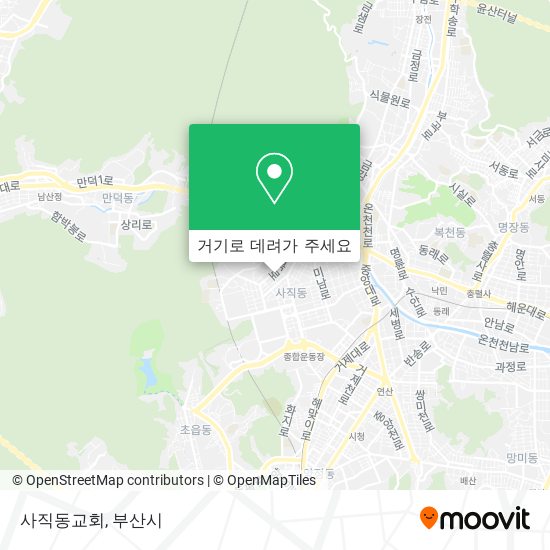 사직동교회 지도