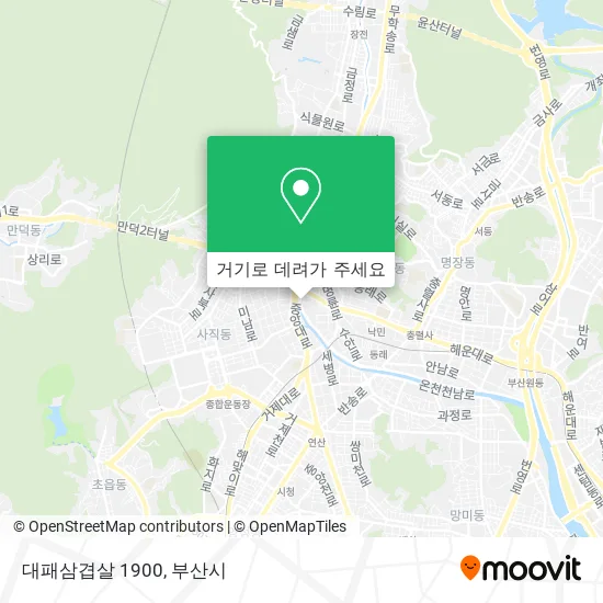 대패삼겹살 1900 지도