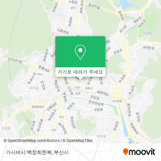 가시버시 백정희한복 지도