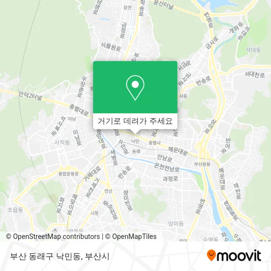 부산 동래구 낙민동 지도