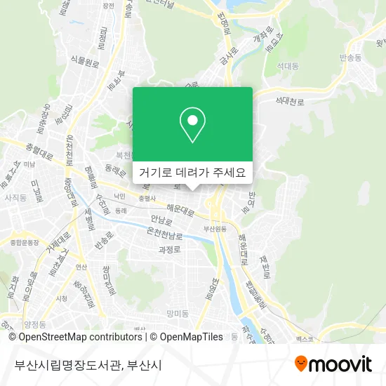 부산시립명장도서관 지도