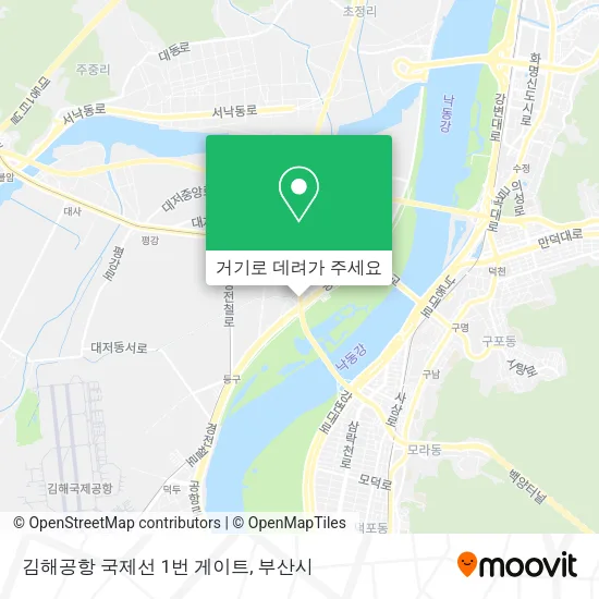 김해공항 국제선 1번 게이트 지도