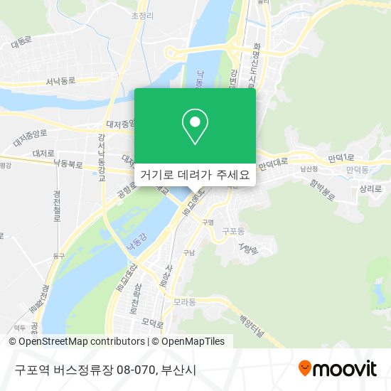 구포역 버스정류장 08-070 지도