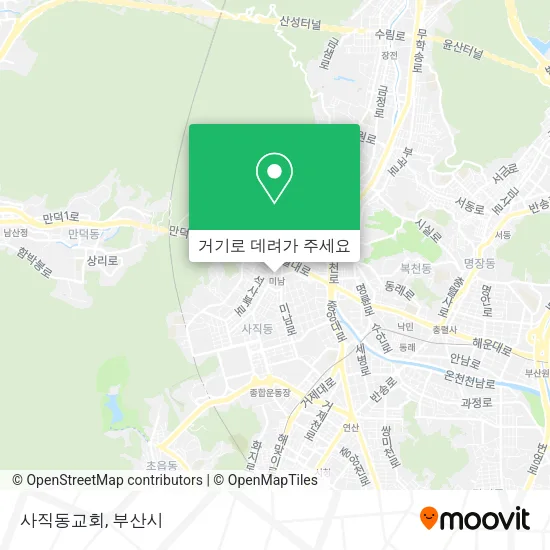 사직동교회 지도