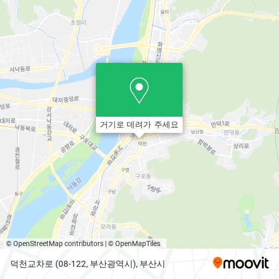 덕천교차로 (08-122, 부산광역시) 지도