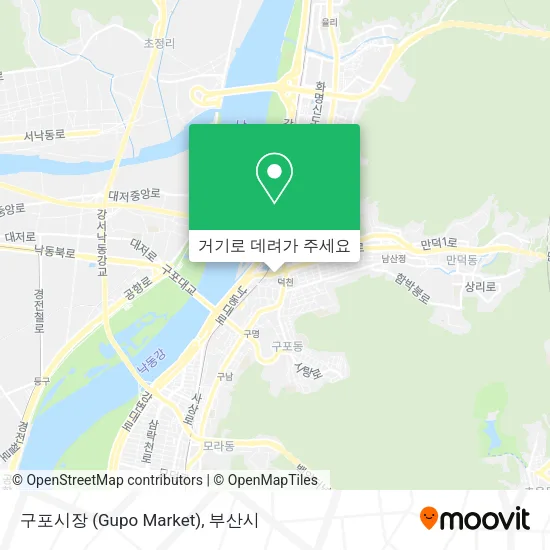 구포시장 (Gupo Market) 지도