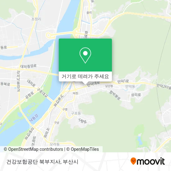 건강보험공단 북부지사 지도