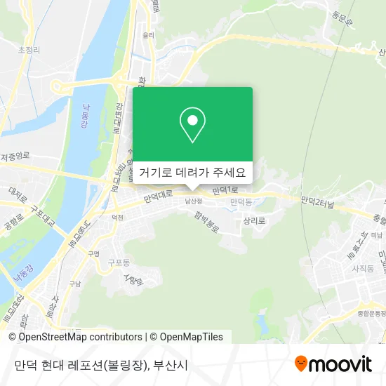 만덕 현대 레포션(볼링장) 지도
