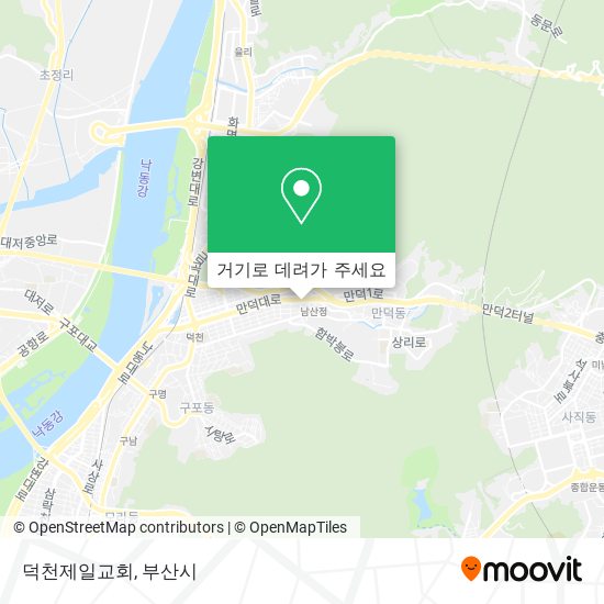 덕천제일교회 지도