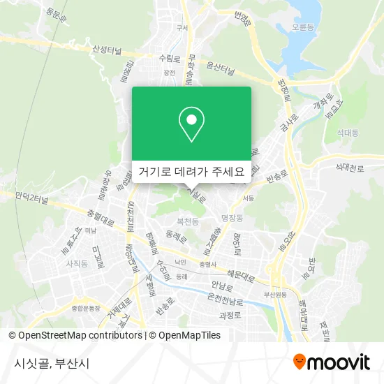 시싯골 지도