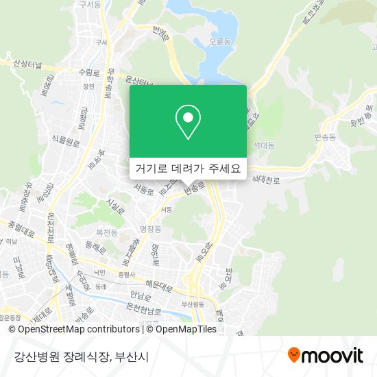 강산병원 장례식장 지도