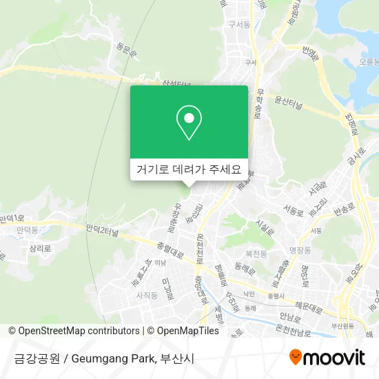 금강공원 / Geumgang Park 지도
