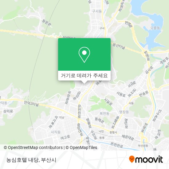 농심호텔 내당 지도