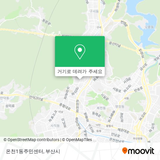 온천1동주민센터 지도