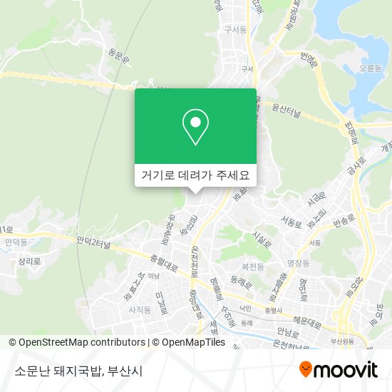 소문난 돼지국밥 지도