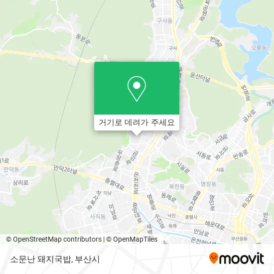 소문난 돼지국밥 지도