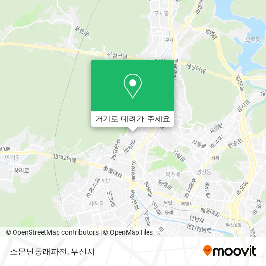 소문난동래파전 지도