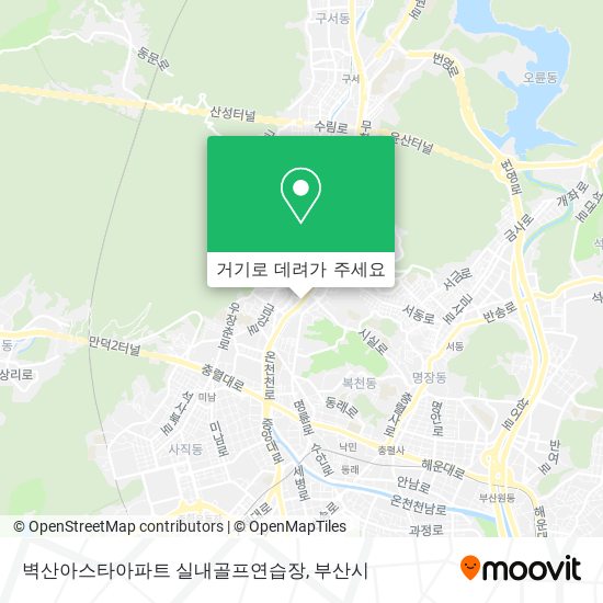 벽산아스타아파트 실내골프연습장 지도