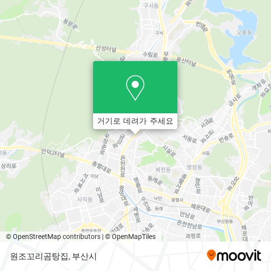원조꼬리곰탕집 지도