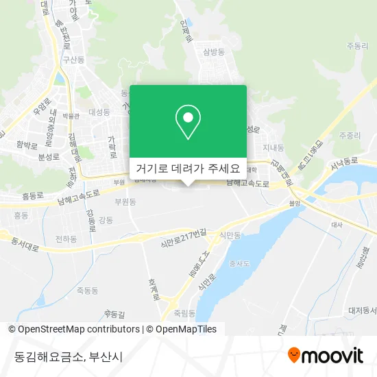 동김해요금소 지도