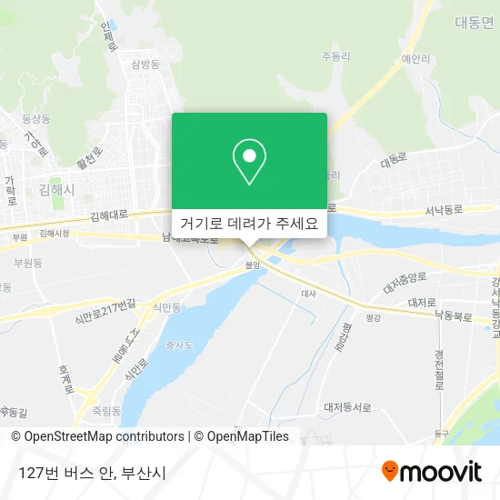 127번 버스 안 지도