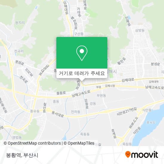봉황역 지도