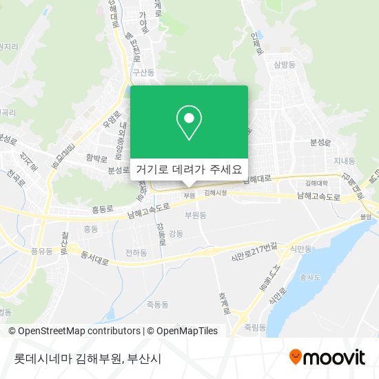 롯데시네마 김해부원 지도