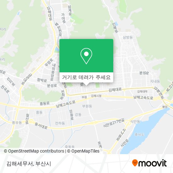 김해세무서 지도