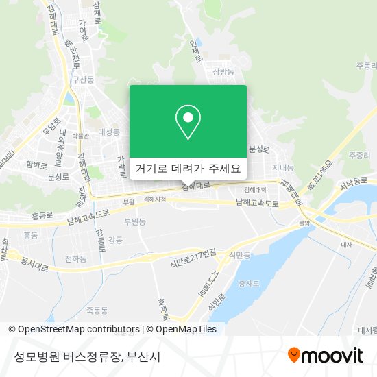 성모병원 버스정류장 지도