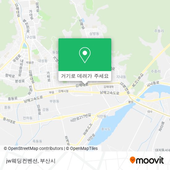 jw웨딩컨벤션 지도