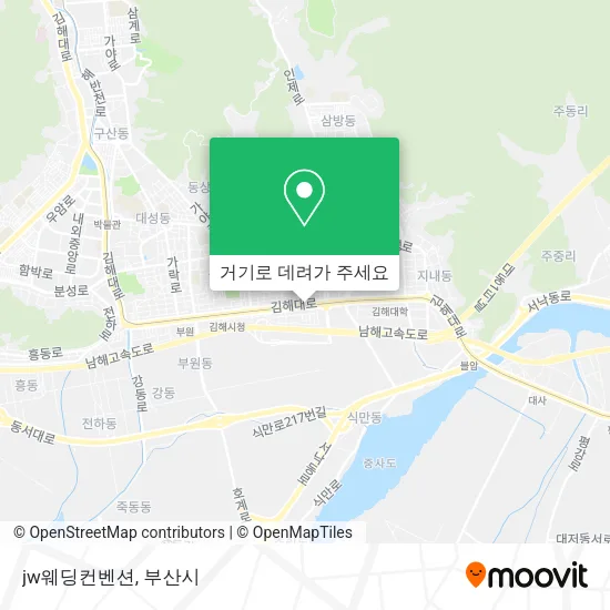 jw웨딩컨벤션 지도