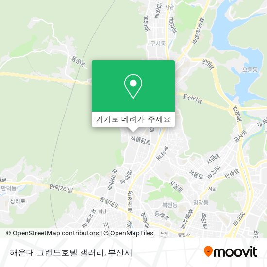 해운대 그랜드호텔 갤러리 지도