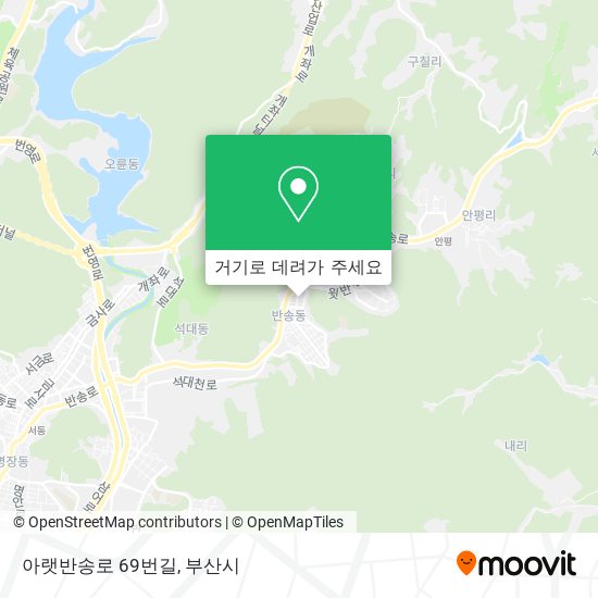아랫반송로 69번길 지도