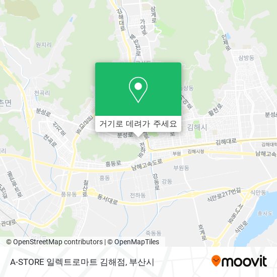 A-STORE 일렉트로마트 김해점 지도