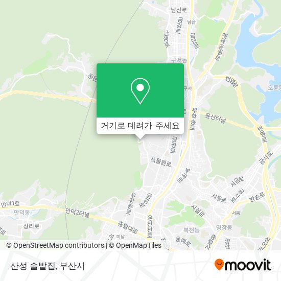 산성 솔밭집 지도