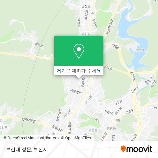부산대 정문 지도