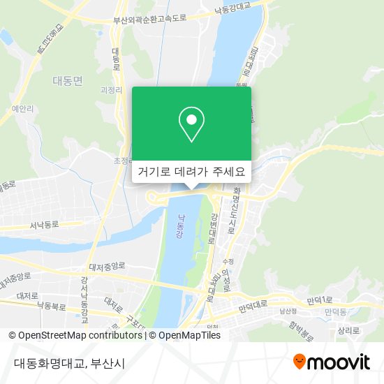 대동화명대교 지도