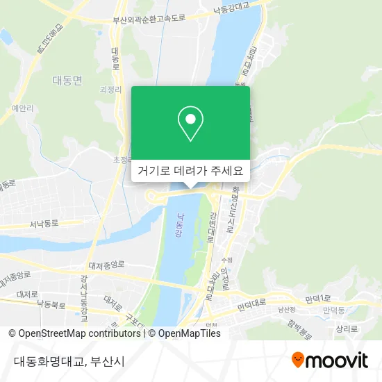 대동화명대교 지도