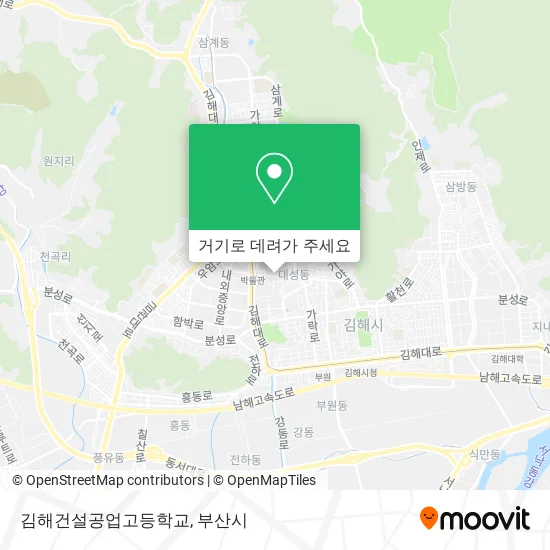 김해건설공업고등학교 지도