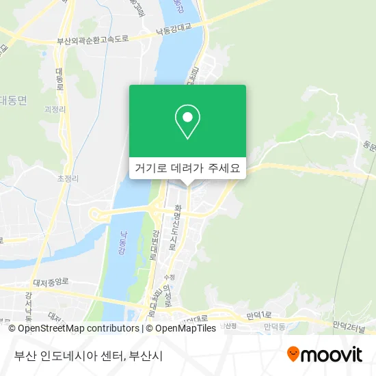 부산 인도네시아 센터 지도
