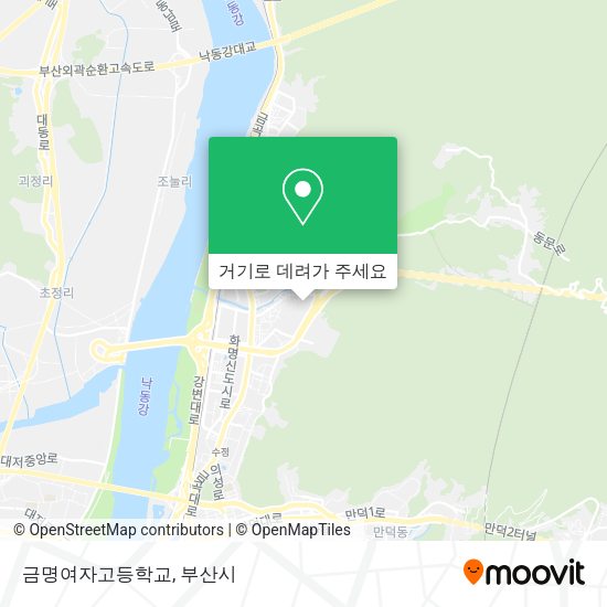 금명여자고등학교 지도