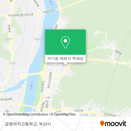 금명여자고등학교 지도